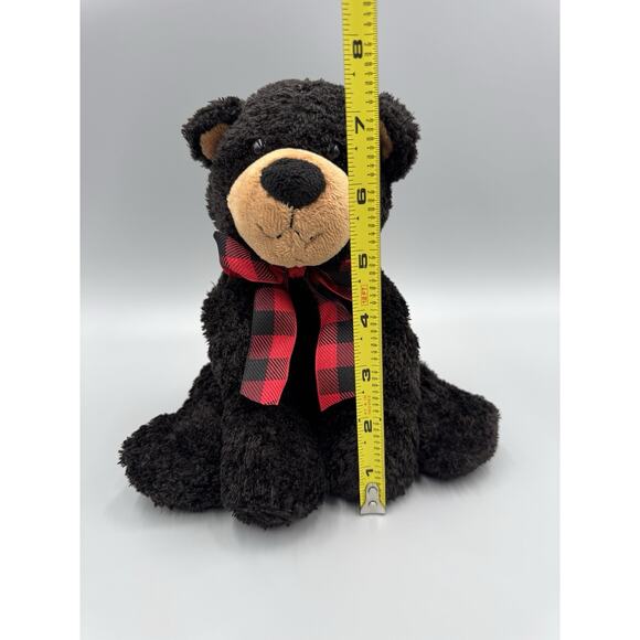 Mary Meyer Sweet Rascals Black Bear Floppy Plush In Scarf 8” Stuffed Animal - Picture 2 of 10